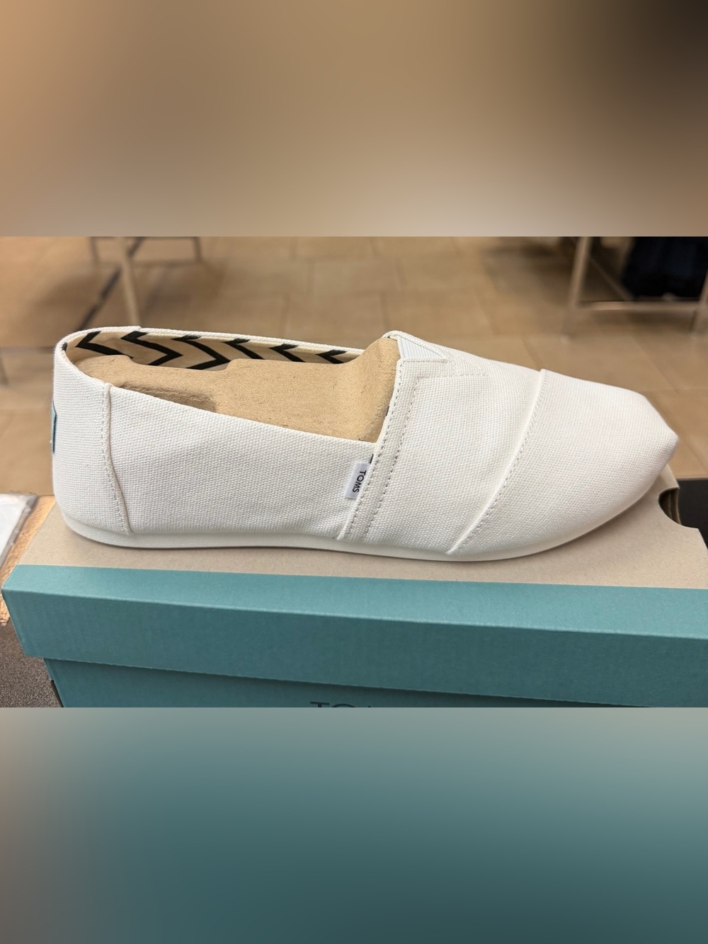 TOMS Alpargata Canvas Slip-On Shoe in White